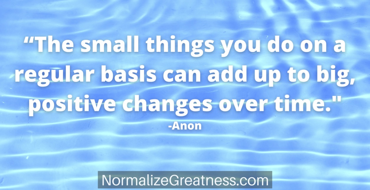 small things add up fitness quote
